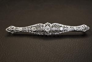 Liberty Brosche mit Diamanten
